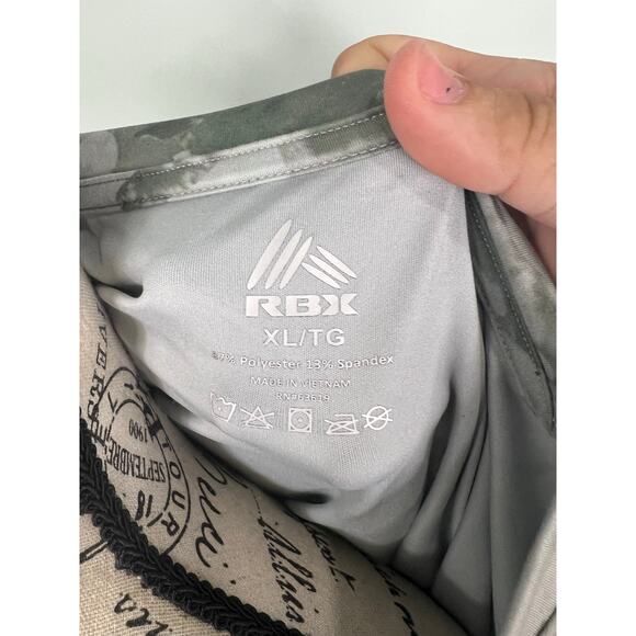 NWT RBX Green white camo V-neck Short Sleeve Shirt - Picture 3 of 8